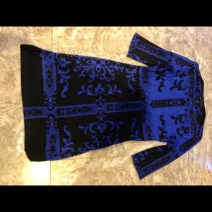 Donna Morgan shift dress, gorgeous purple &black